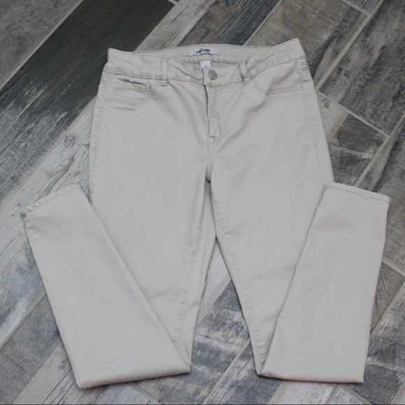 refuge Denim - Refuge Women Khaki Skinny Jeans Size 8